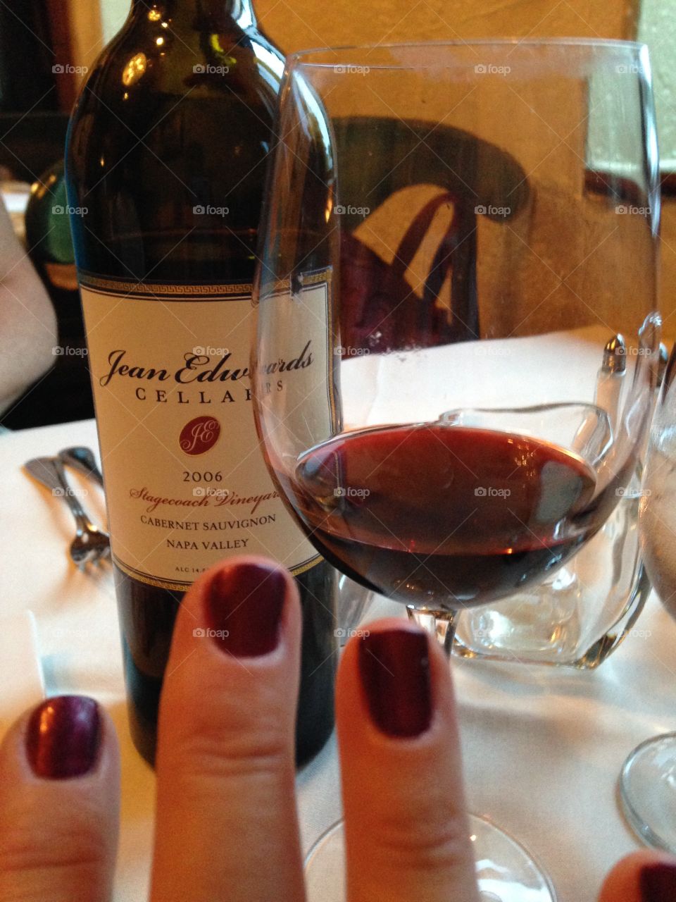 What's my nail color? Cabernet Saivignon of course! 