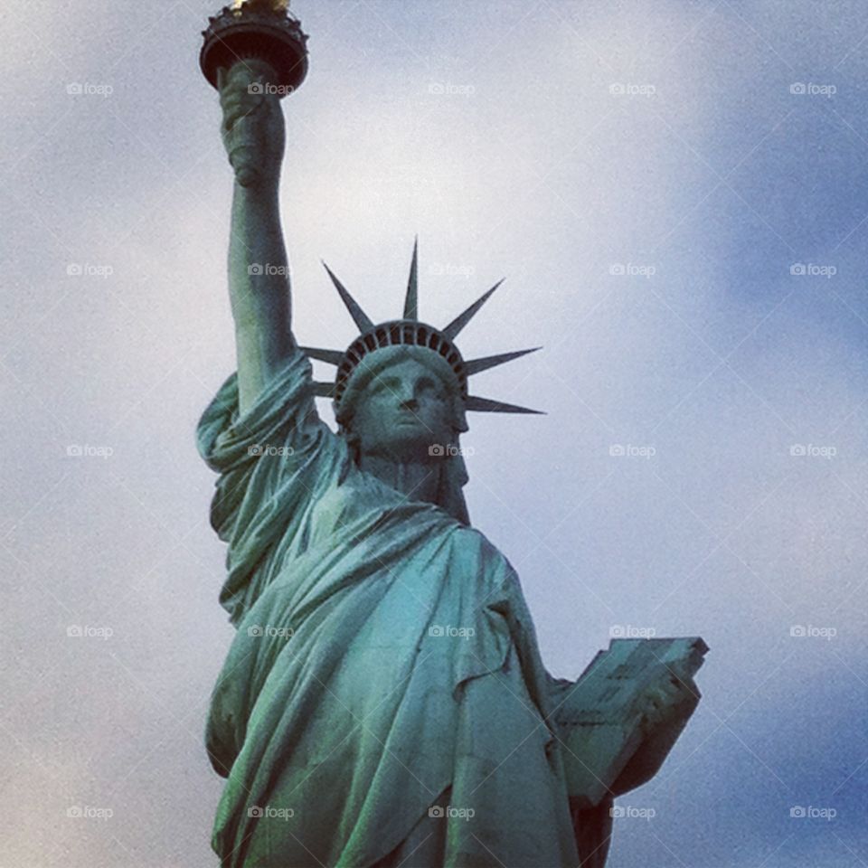 Close up of Lady Liberty