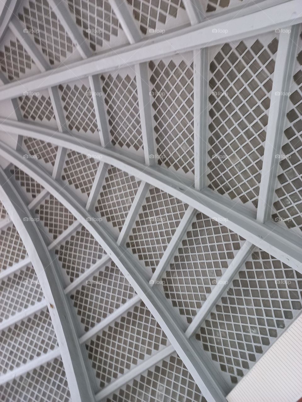 triangular ceiling.