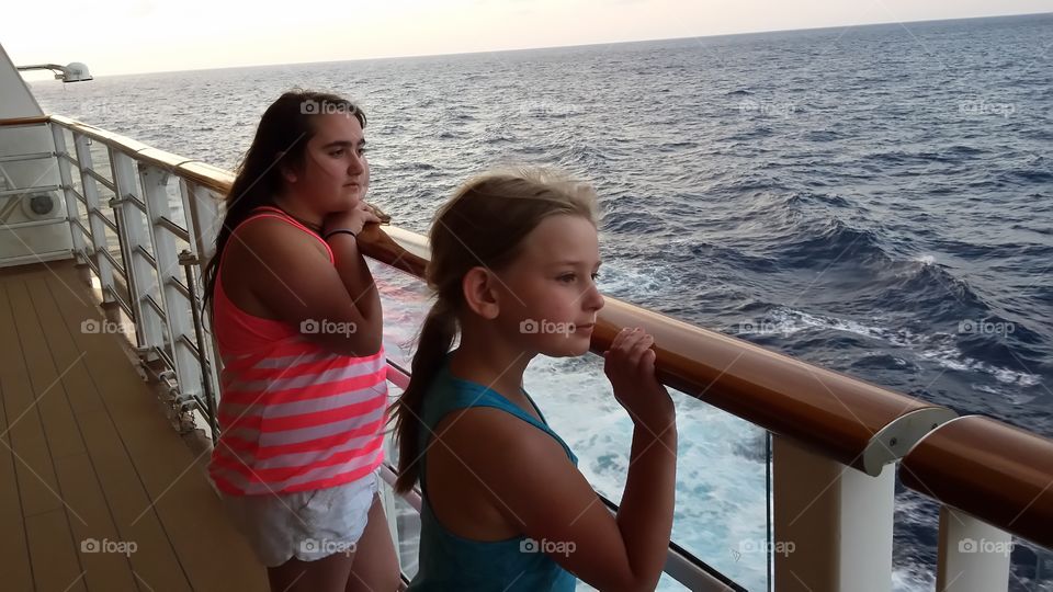 Watching the Sunset. I took this on our Disney Dream Cruise to the Bahamas.