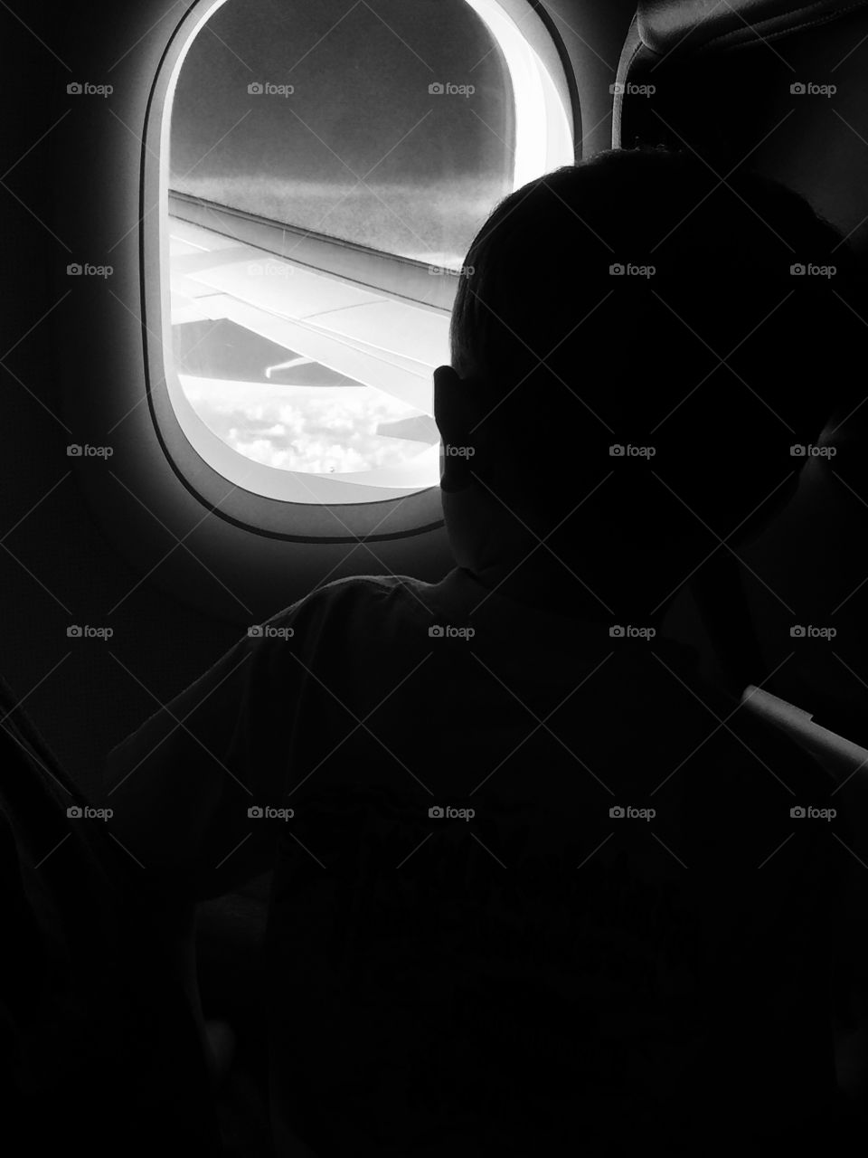 Gazing out the window 