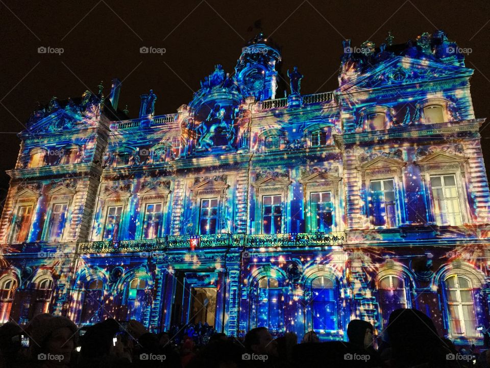 La fête des lumières, light festival, Lyon, France 2019