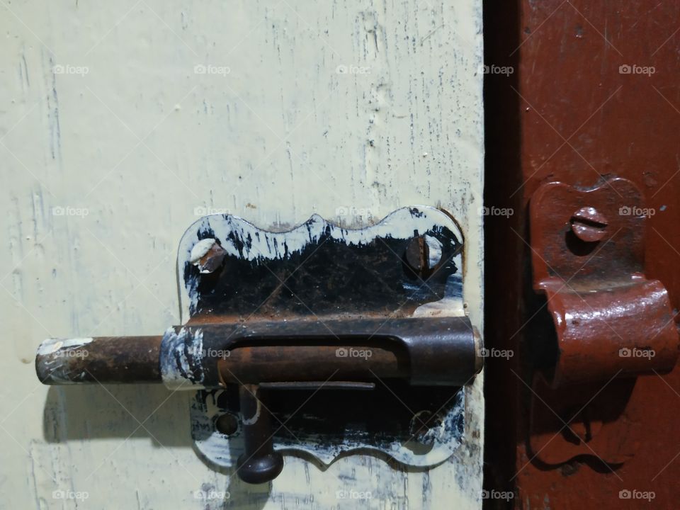 lock door old black