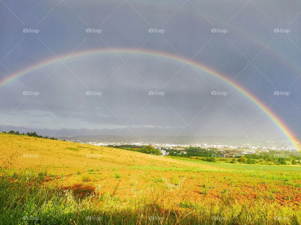 Rainbow after a summer storm