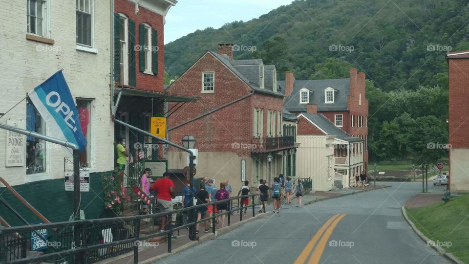 Tourists Harper's Ferry