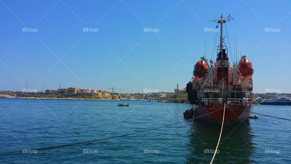 ship in harbour