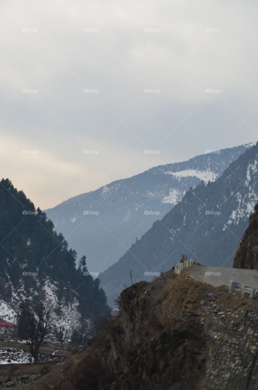 Mountain, No Person, Snow, Travel, Landscape