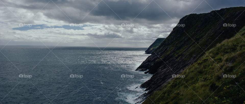 cliffs over the Atlantic