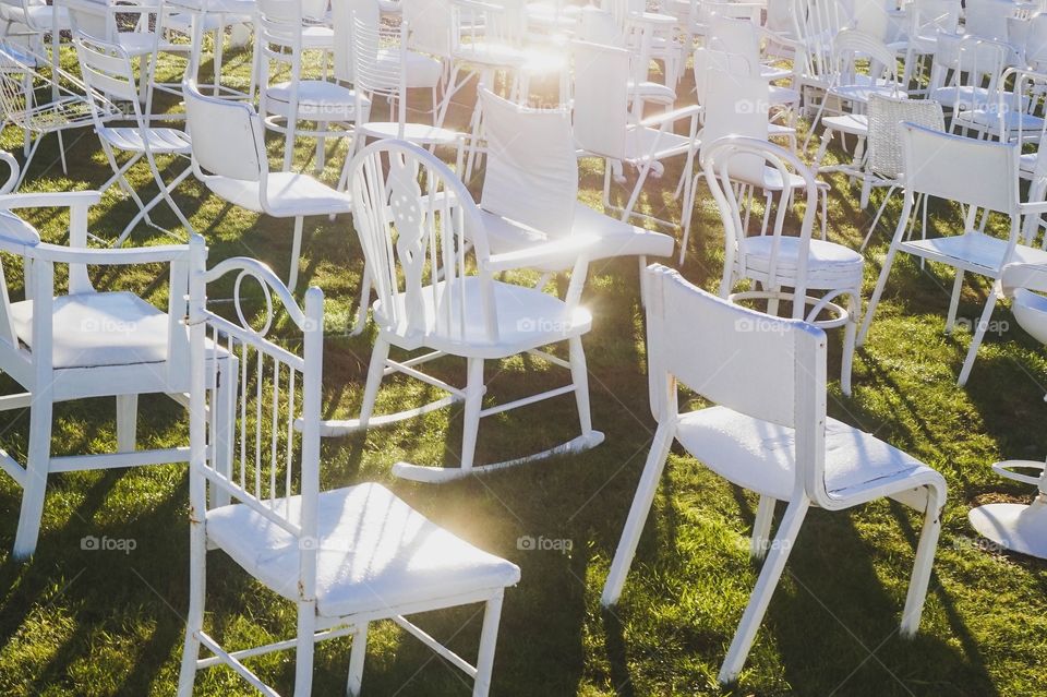 185 Empty Chairs Memorial for lives lost in the 2011 Christchurch earthquake, New Zealand 