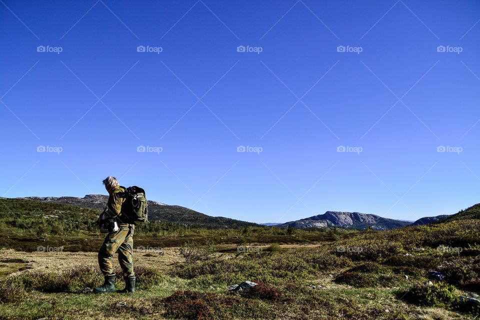 Hiking Lifjell Telemark Norway 