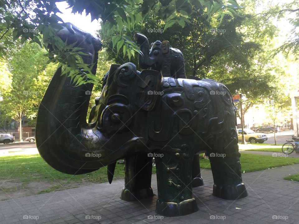 Elephant Statue in Portland