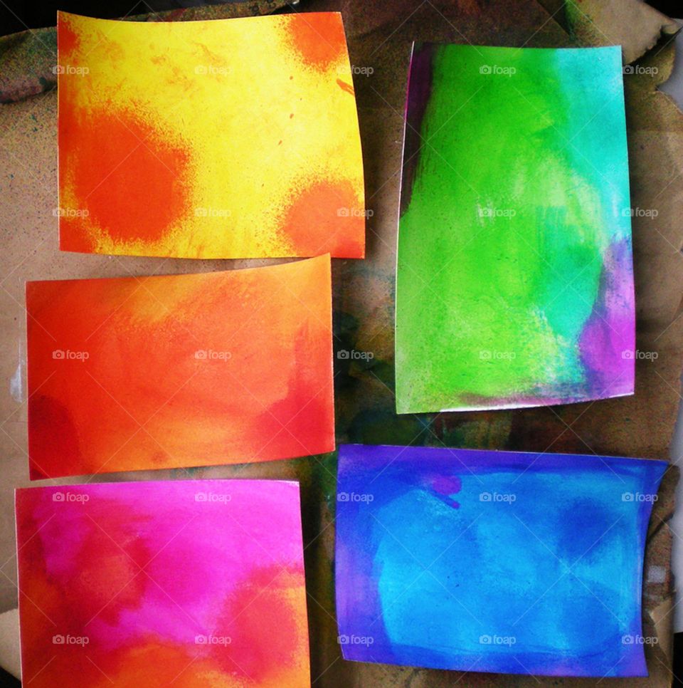 vibrant colorful spray ink art papers for craft projects