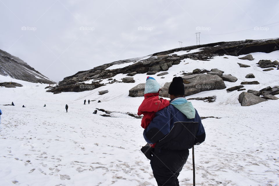 Hiking Through The Snow