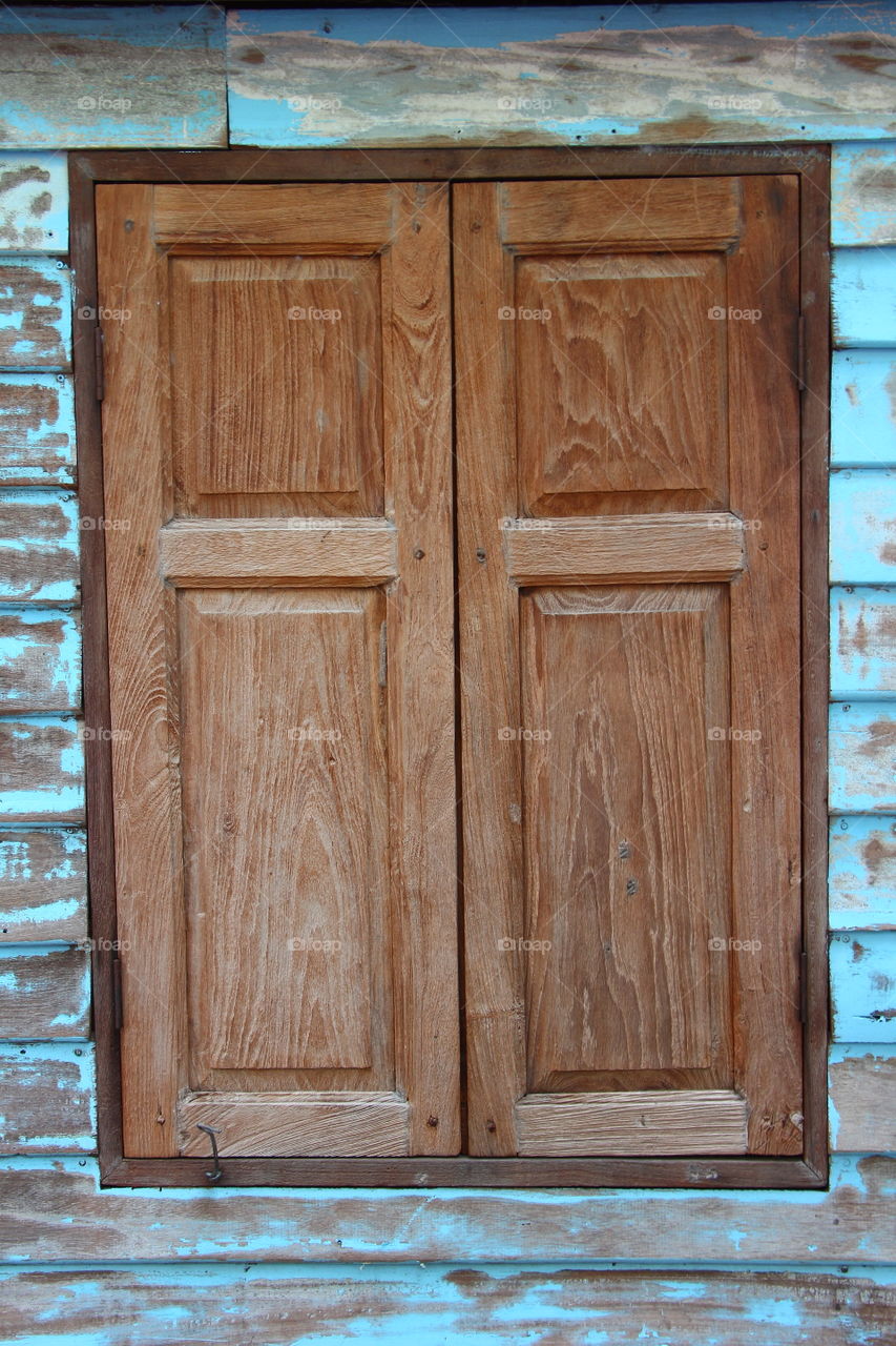 old wood window
