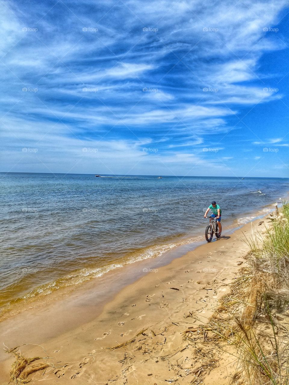 fat bike on beach🚴