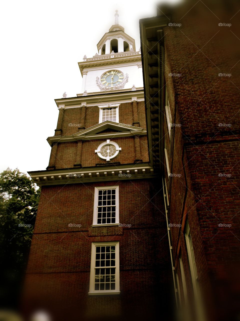 clock tower. a day in Philly 