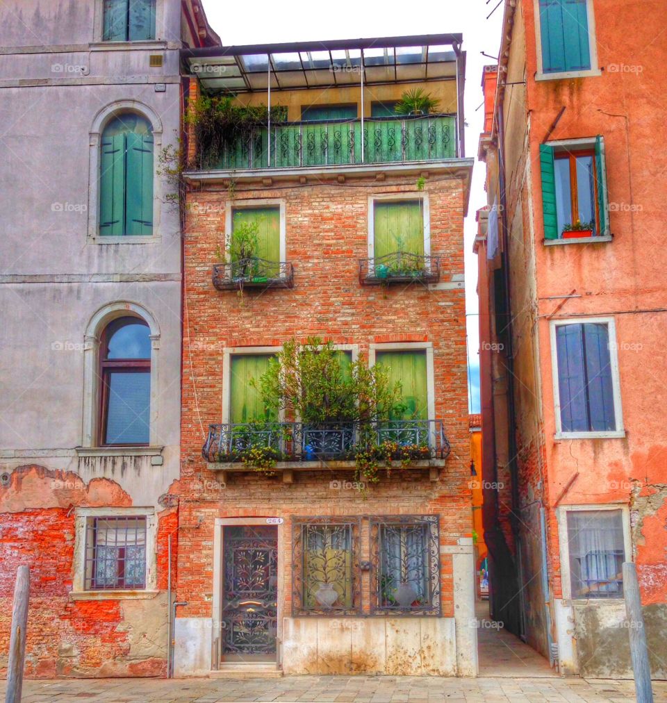 Windows in Venice