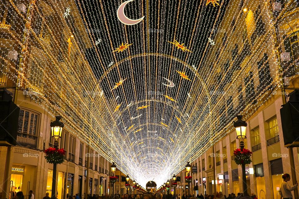 The spectacular Christmas lights of Malaga
