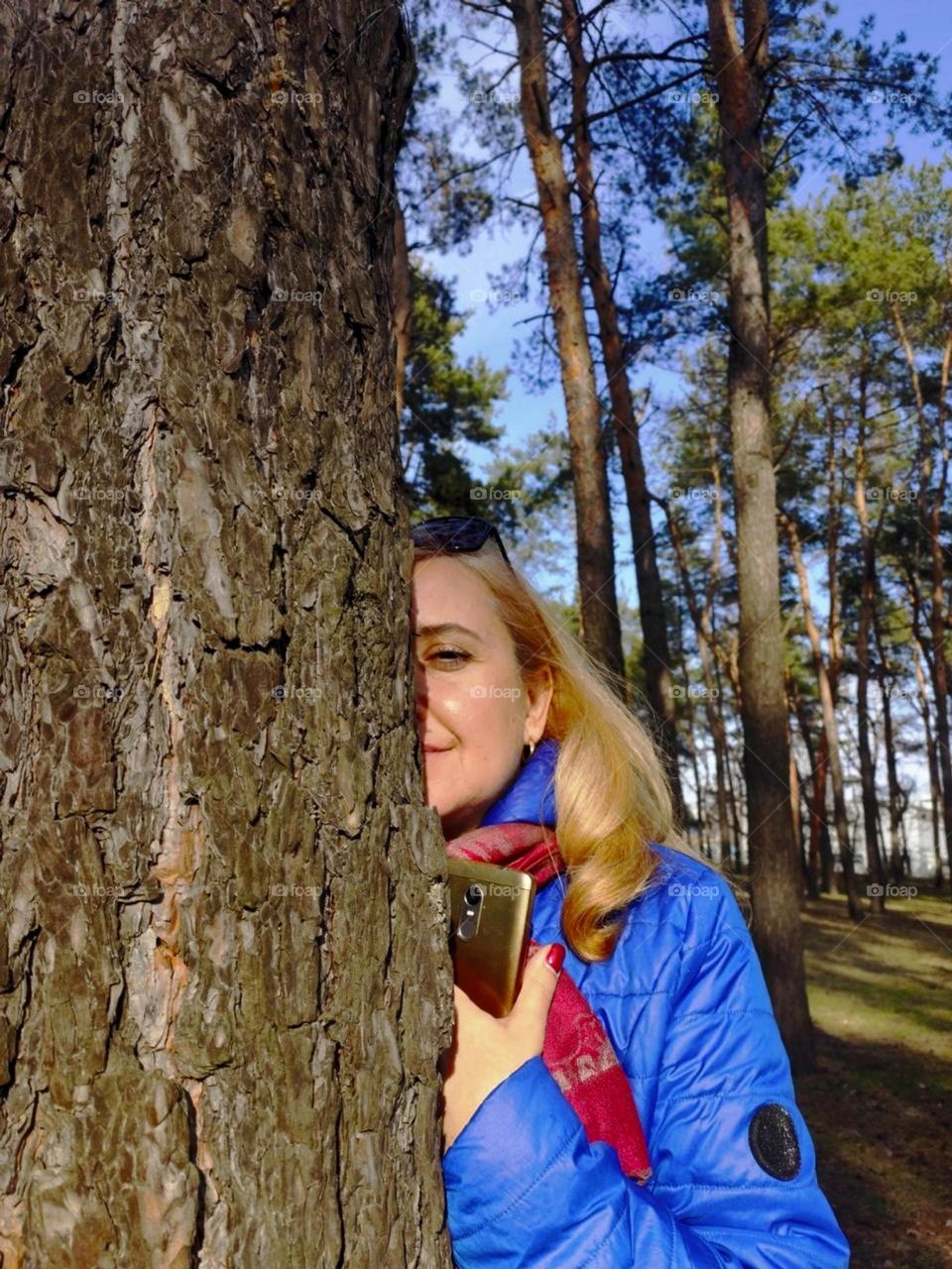 Enchanted lens exploring the magic forest