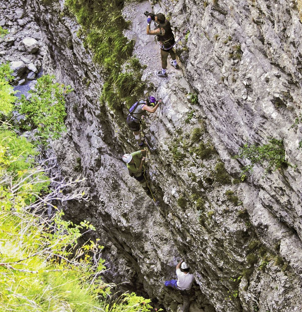 Rock climbing