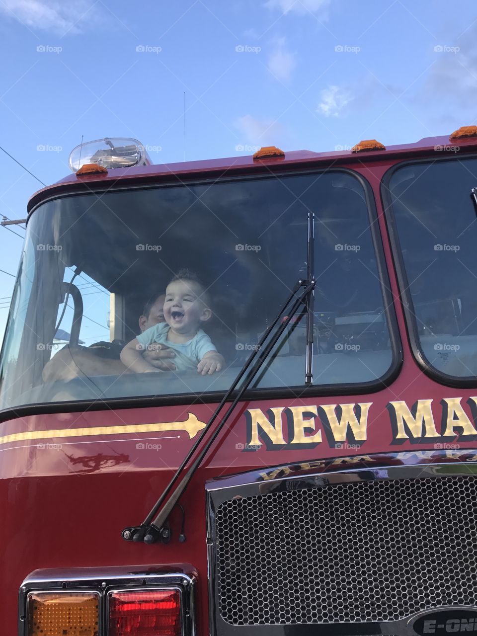 Nothing like your first time in a fire truck 🚒