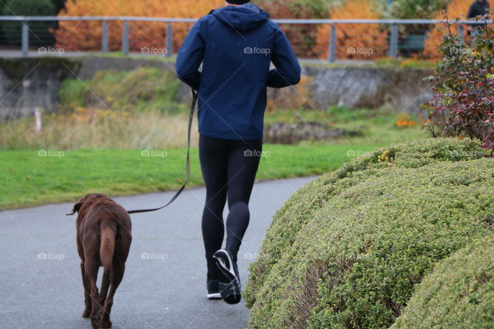 Man and his dog 