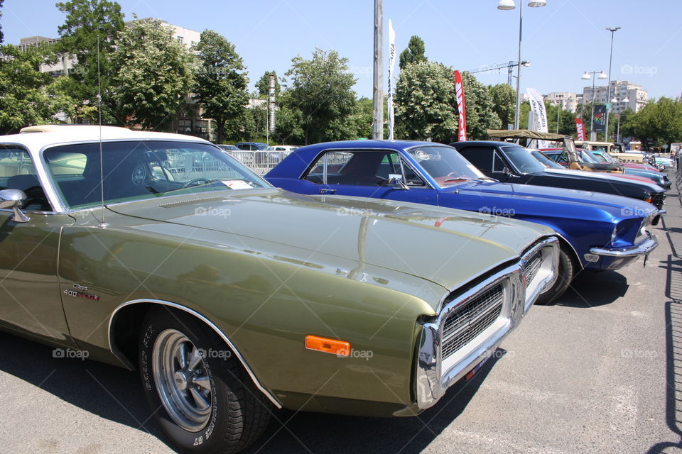 Classic muscle cars exhibition