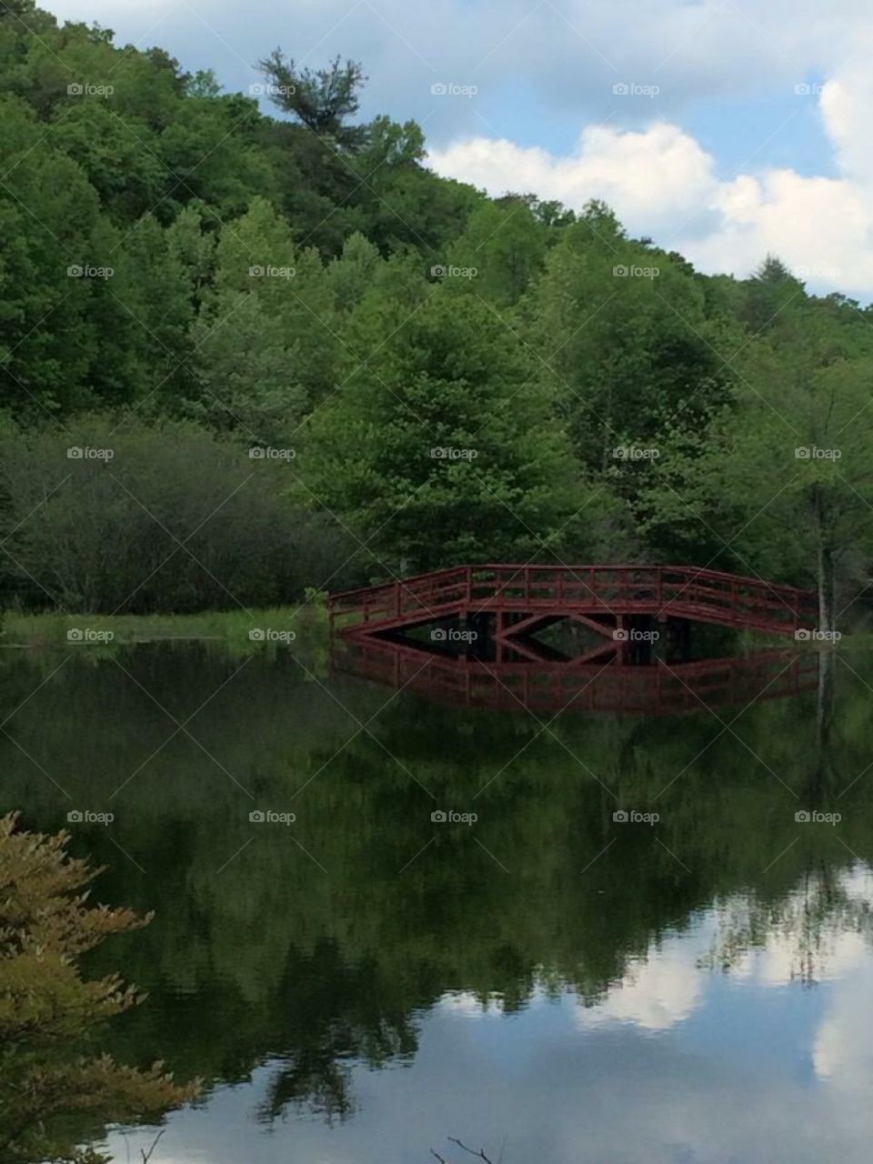 Mountain Bridge Reflection 