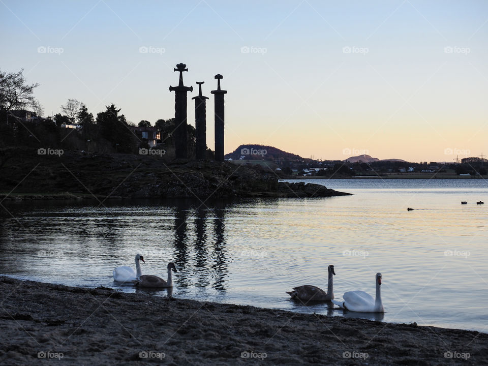 Hafrsfjord in Stavanger, Norway. 