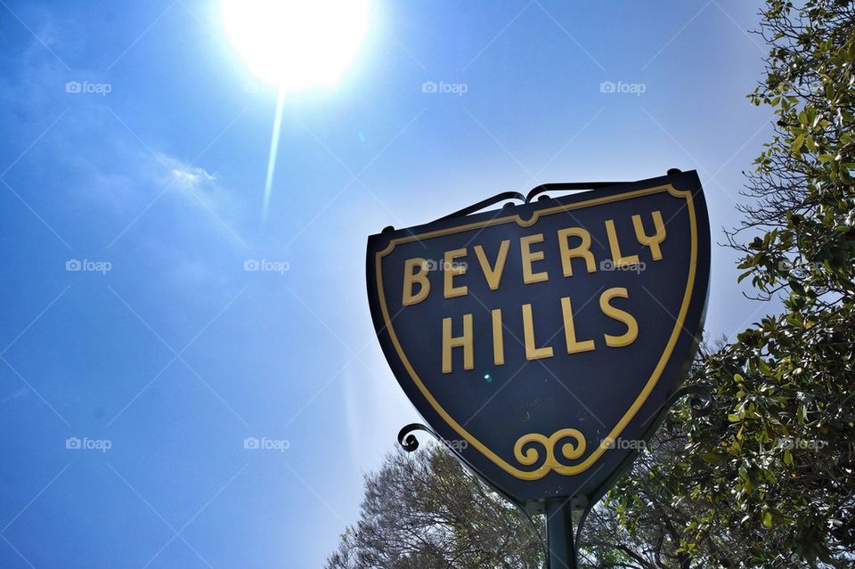 Beverly Hills famous sign