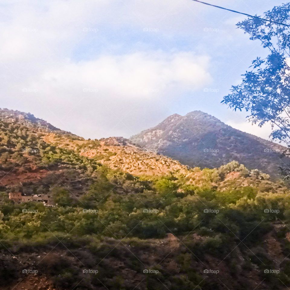 small mountain berber village