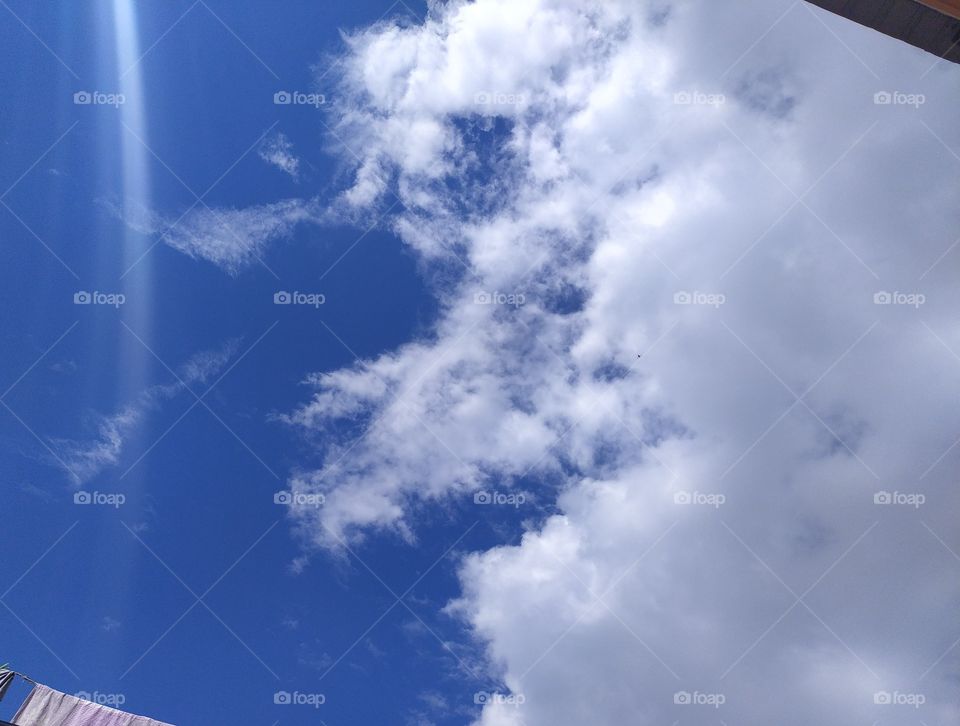 Beautiful view of mid June sky after rain
