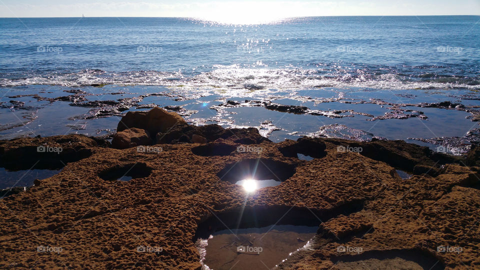 rocky beach near to