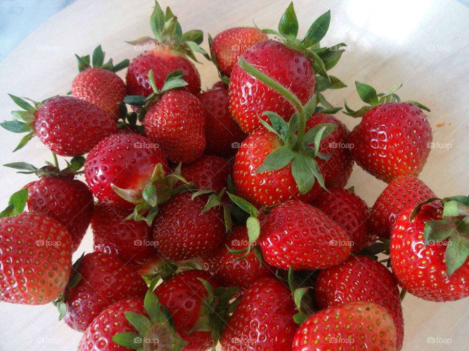 strawberries. fresh strawberries