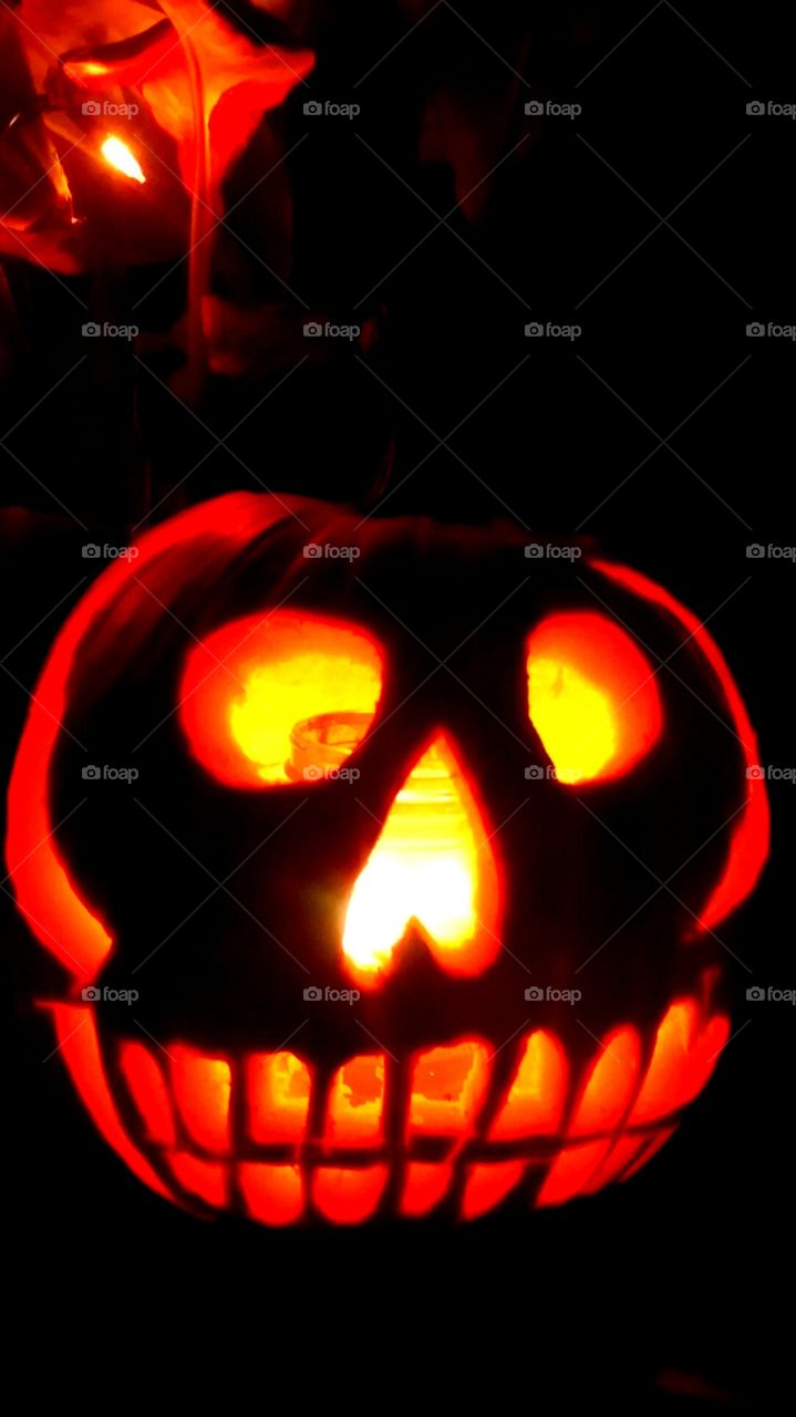Halloween caving pumpkin