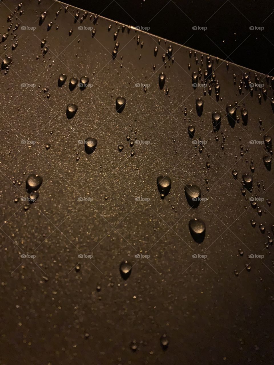 Rain Droplets on Car