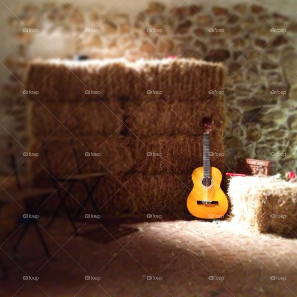 Spanish classic guitar waiting for you