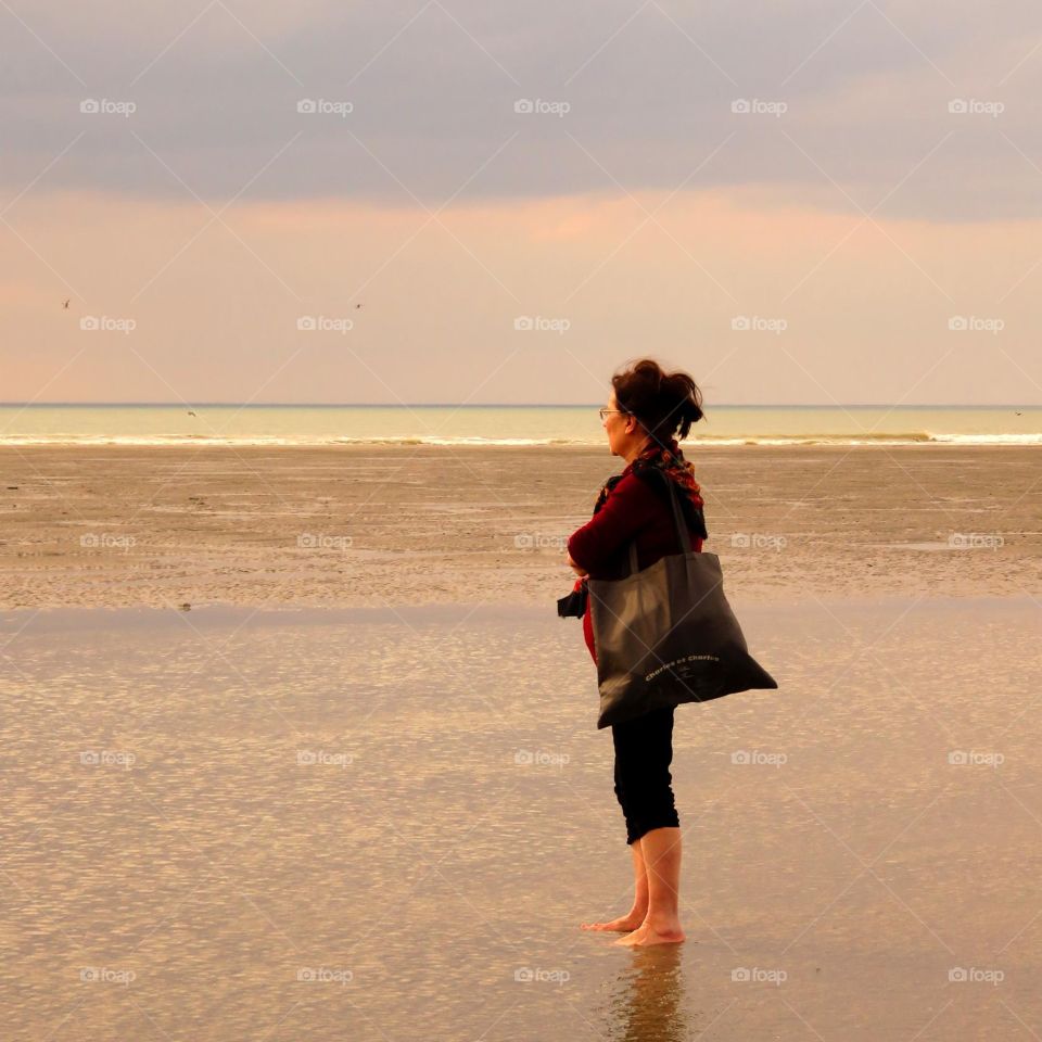 on the beach