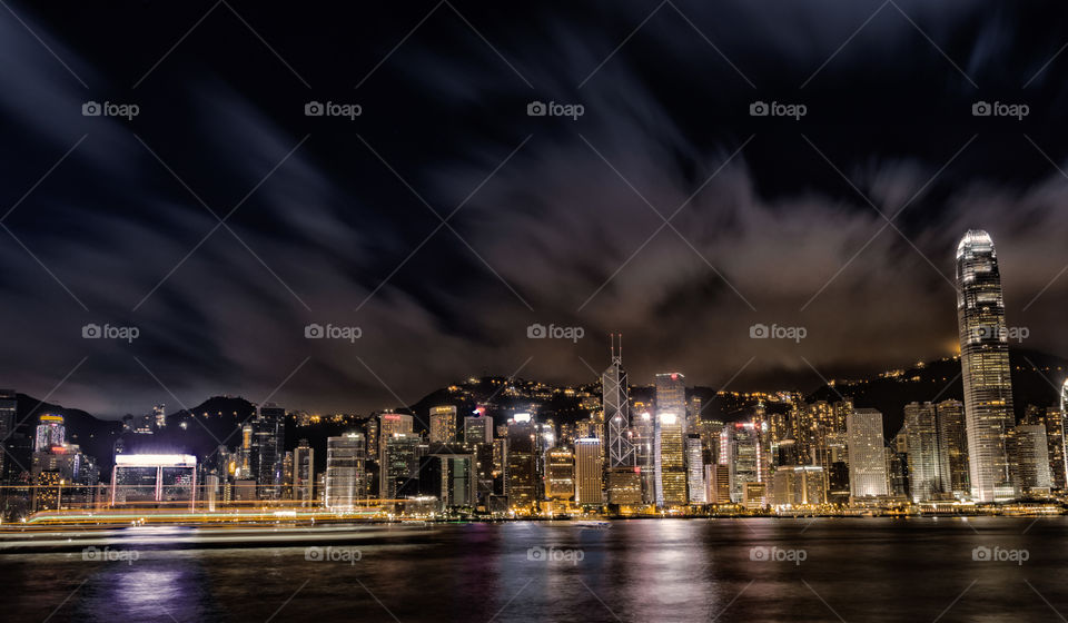 Hong Kong by night