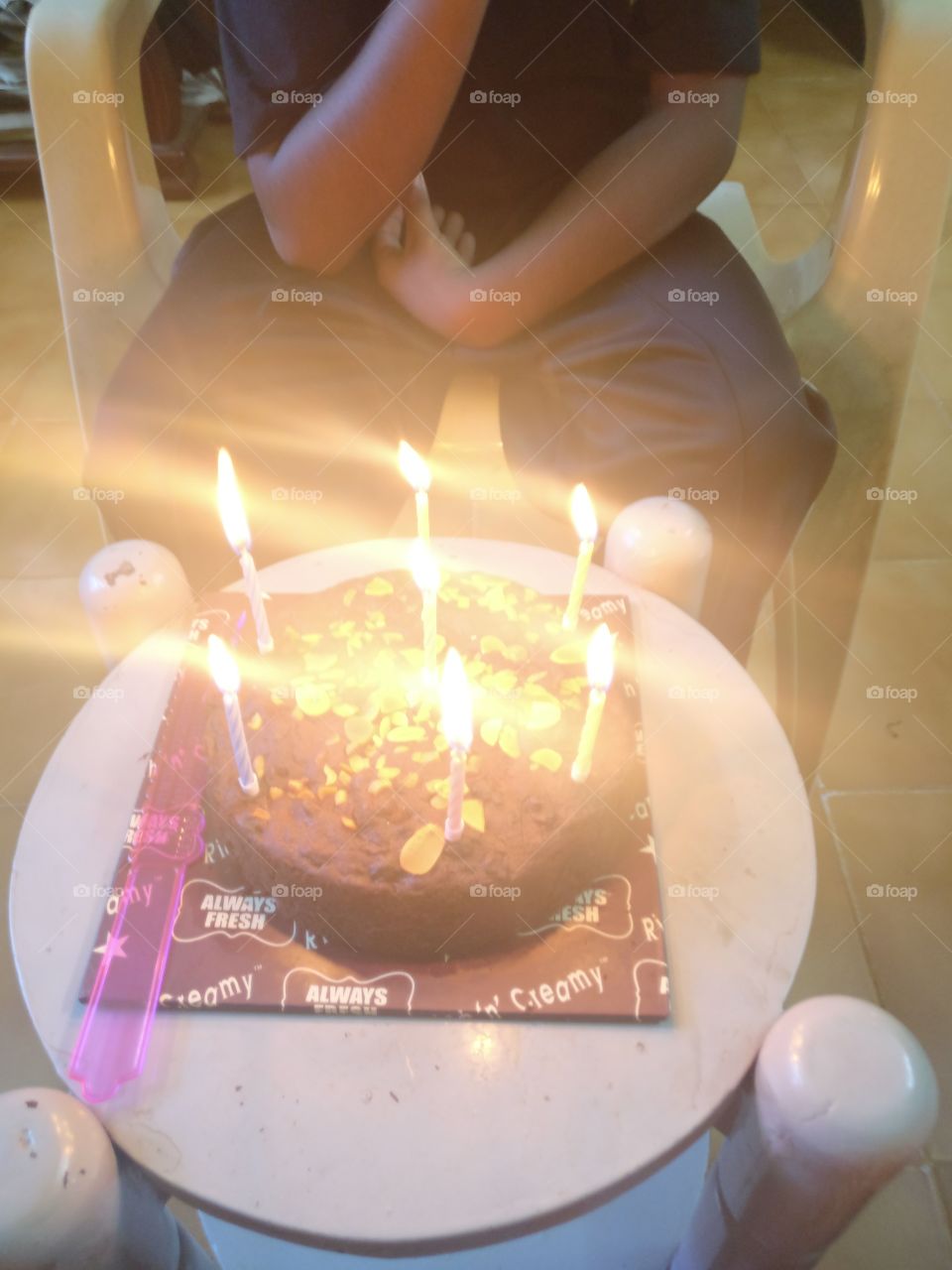 celebrating 7th birthday of my nephew