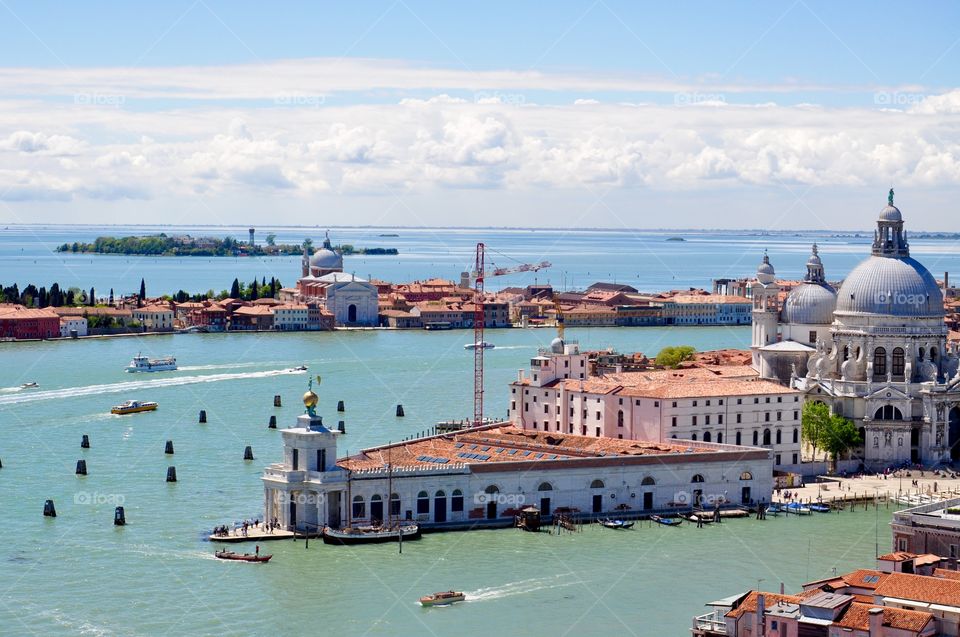 Roof top view of Venice, Italy 