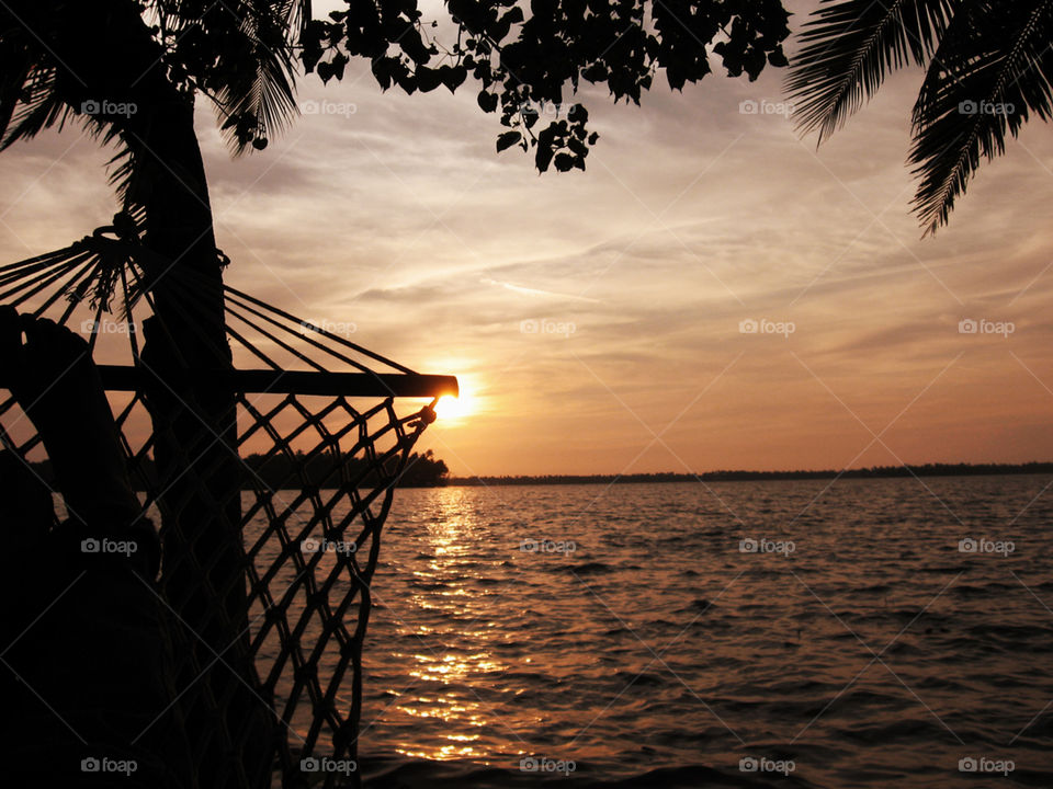 Sunset, Beach, Water, Sun, No Person