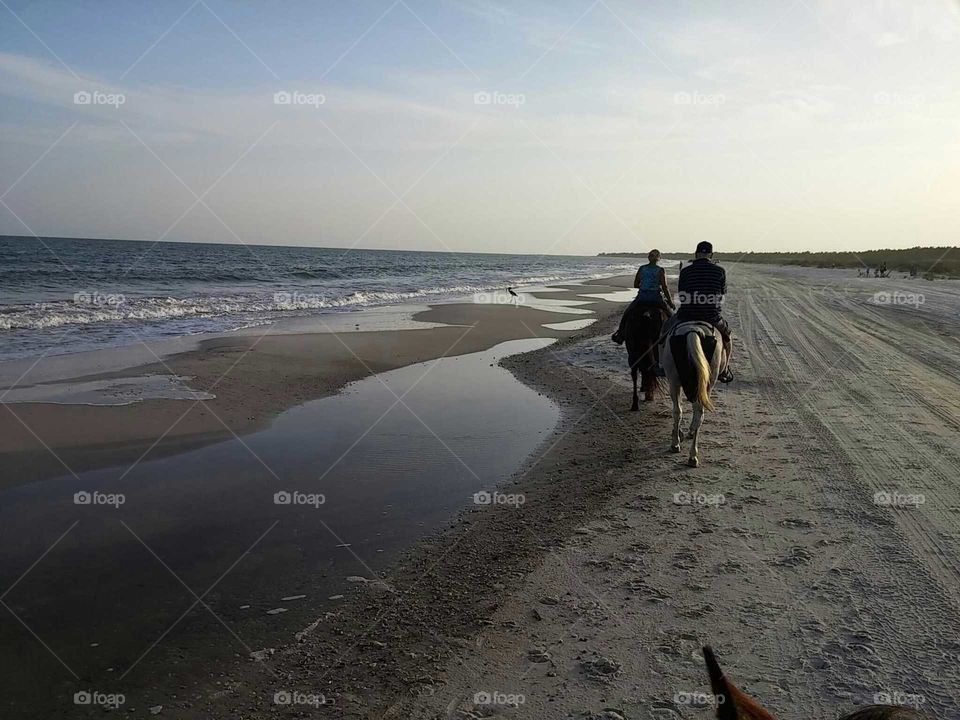 horseback on the beach