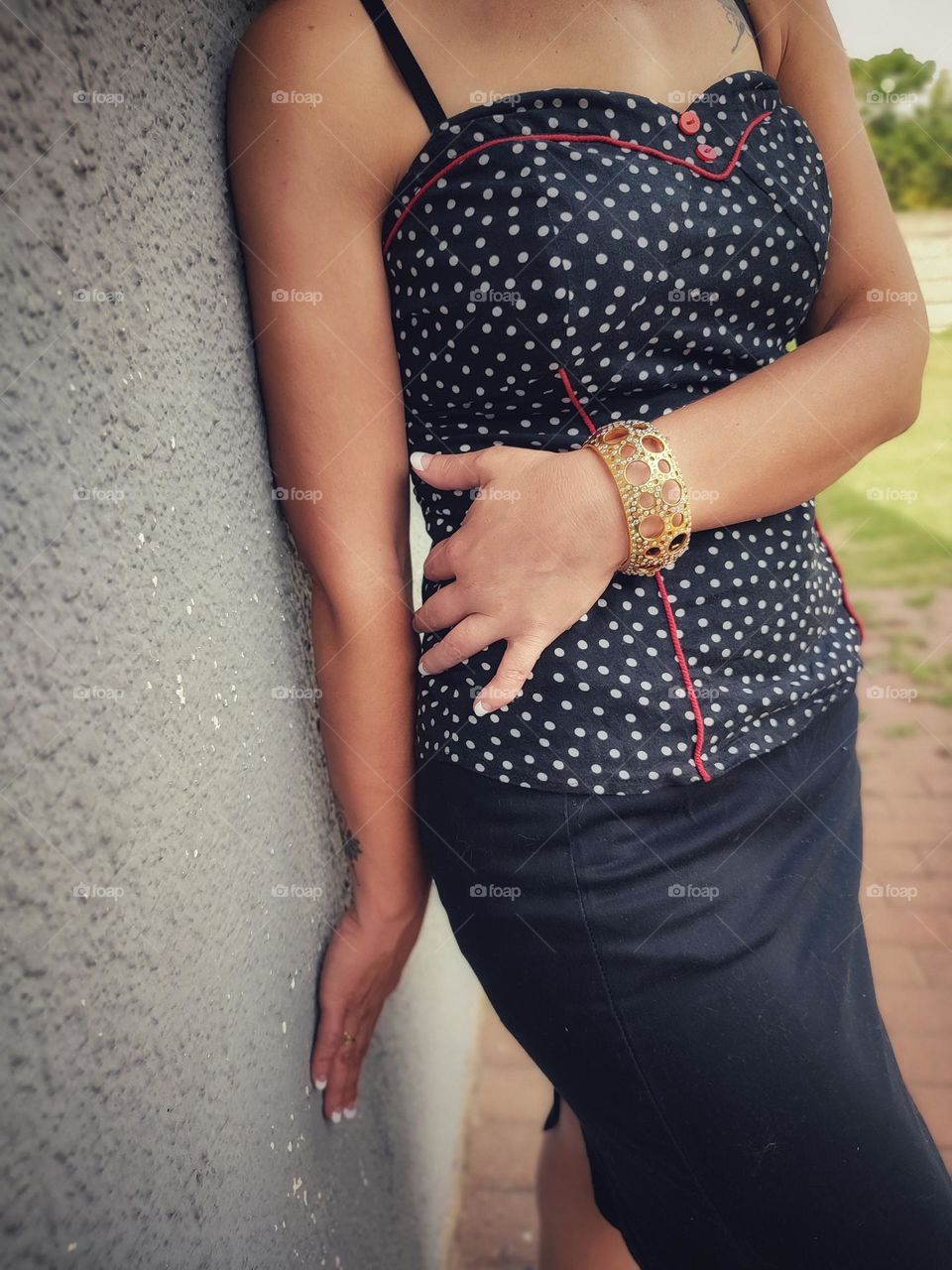 Gold, diamond bracelet