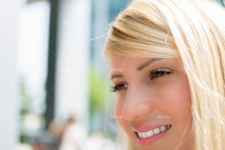 Smiling young woman