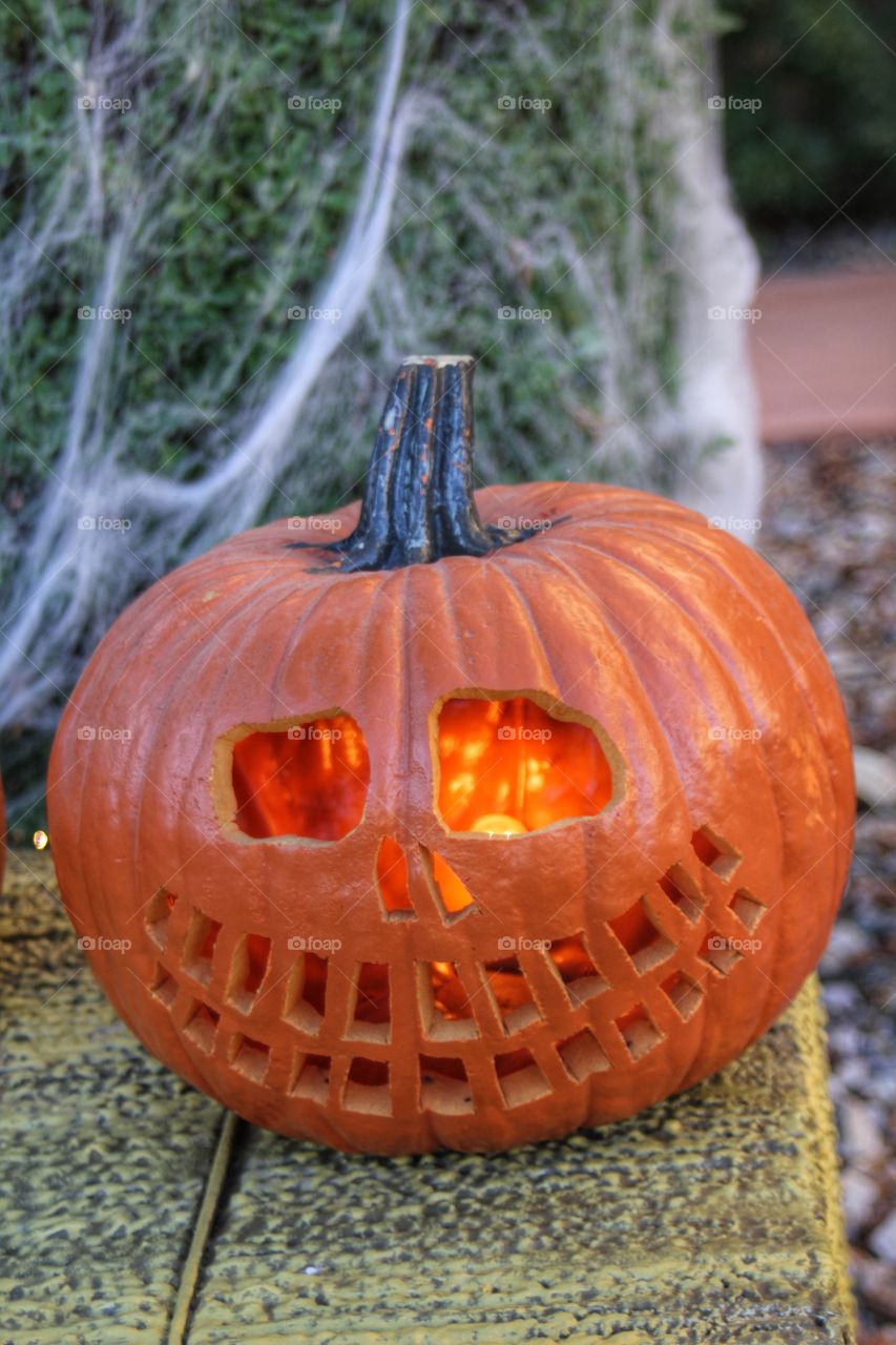 Carved pumpkin