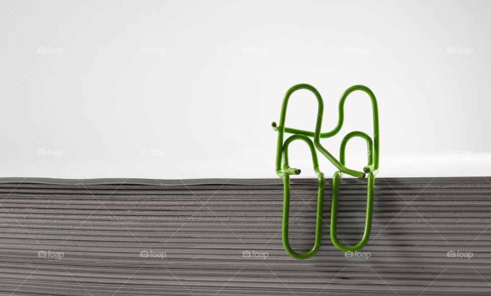 High angle view of pin