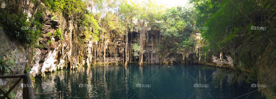 Cenote near Chichen Itza in the Yucatán, Mexico 