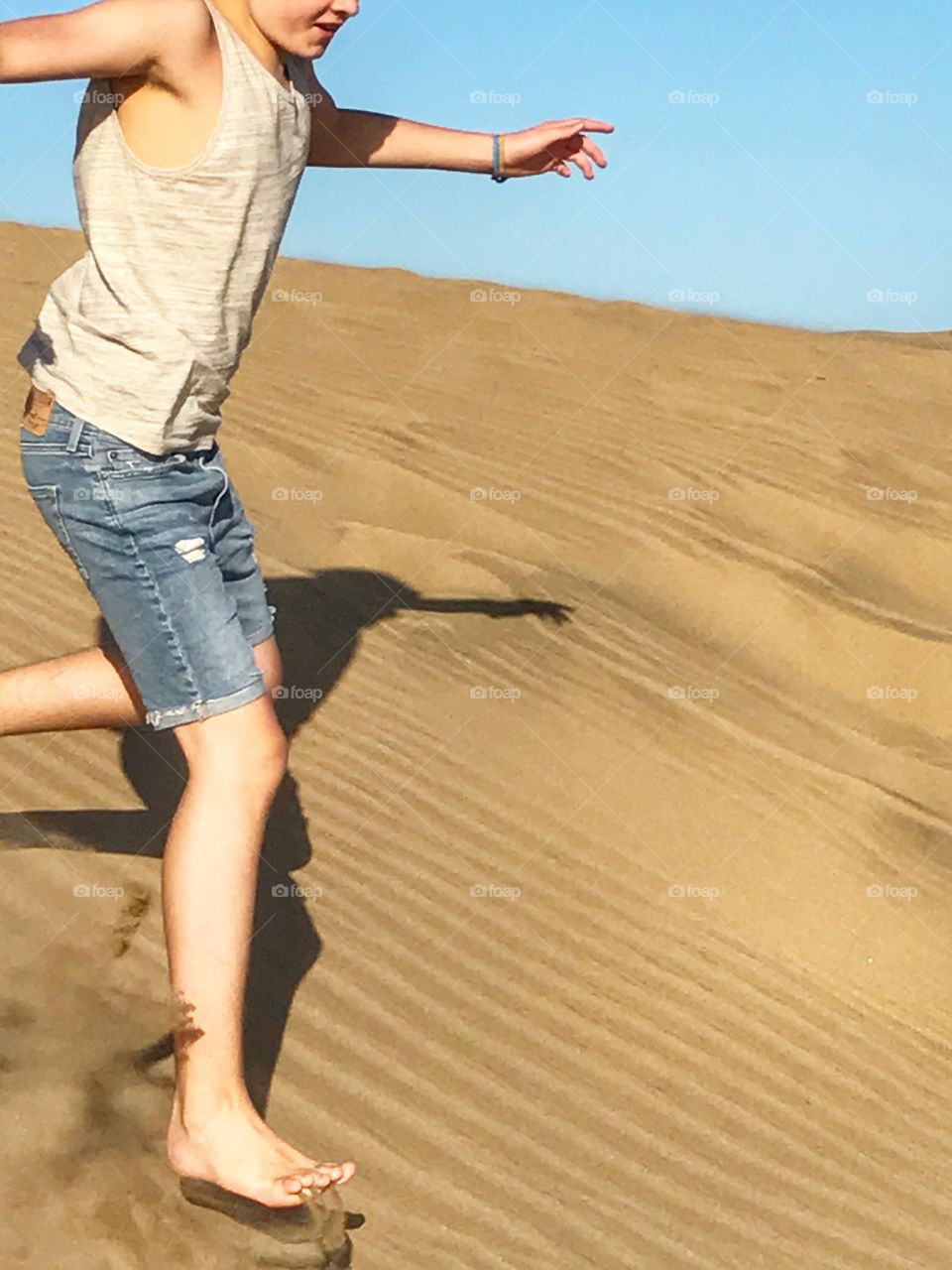 Running in the dunes