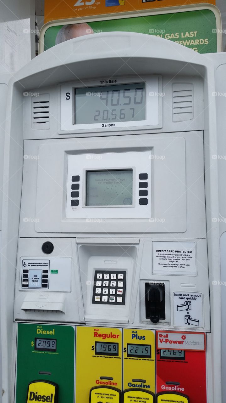 Filled the tank of my 2003 Chevrolet Silverado 2500hd from 1/4 tank today, 4/2/2016 for 1.969 per gallon for regular unleaded with Shell Fuel at circle k on us hwy 19 in Tarpon Springs, Fl.
